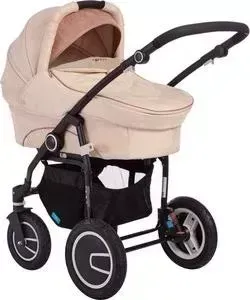 Коляска Geoby C3011 Lux RJPH молочный с коричневым