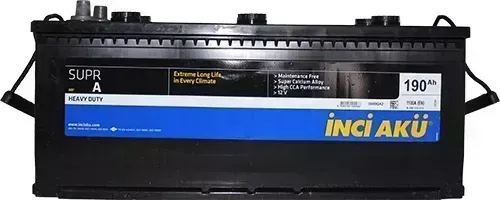 Аккумулятор INCI SuprA Inci SuprA HD 190 о.п. Евро (B 190 110 313) (+ -)