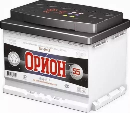 Аккумулятор ОРИОН 60 п.п.480А Иркутск