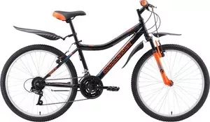 Велосипед CHALLENGER Cosmic 24 чёрный- оранжевый- голубой