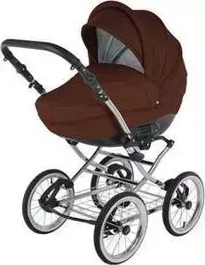 Коляска ADAMEX 2 в 1 Champion Retro 124J коричневый