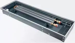 Конвектор внутрипольный Techno с естественной конвекцией без решетки (KVZ 350-120-1800) с