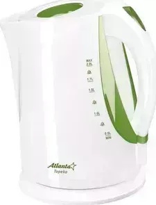 Чайник электрический ATLANTA ATH-2373 белый/зеленый
