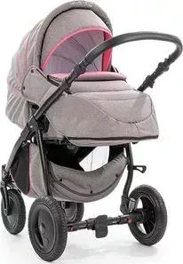 Коляска TUTIS 2 в 1 Smart серый/розовый
