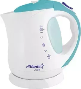 Чайник электрический ATLANTA ATH-630 белый/голубой