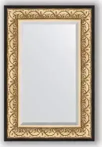 Зеркало Evoform с фацетом в багетной раме Exclusive 60x90 см, барокко золото 106 мм (BY 1241) с в EXCLUSIVE 60X90