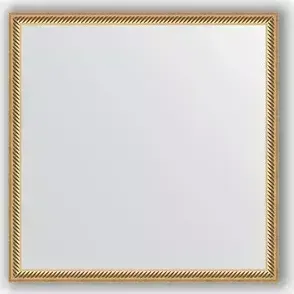 Зеркало Evoform в багетной раме Definite 58x58 см, витое золото 28 мм (BY 0606) в DEFINITE 58X58 28