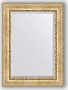 Зеркало Evoform с фацетом в багетной раме Exclusive 82x112 см, состаренное серебро с орнаментом 120 мм (BY 3480) с в EXCLUSIVE 82X112 с