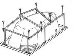 Монтажный комплект SANTEK Ибица XL 160х100 см (1WH112427) XL
