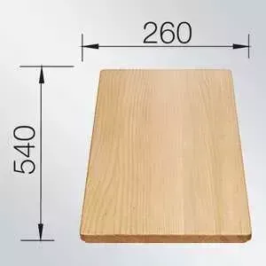 Разделочная доска Blanco массив бука 540 х 260 х 20 мм (225362) х х 20