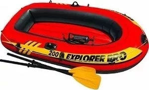 Лодка надувная INTEX Explorer Pro 200 Set 196х102х33 см с пластиковыми веслами и насосом 58357