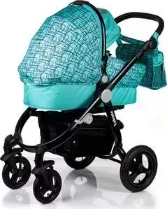 Коляска BABYHIT 2 в 1 Valente бирюзово-золотистый