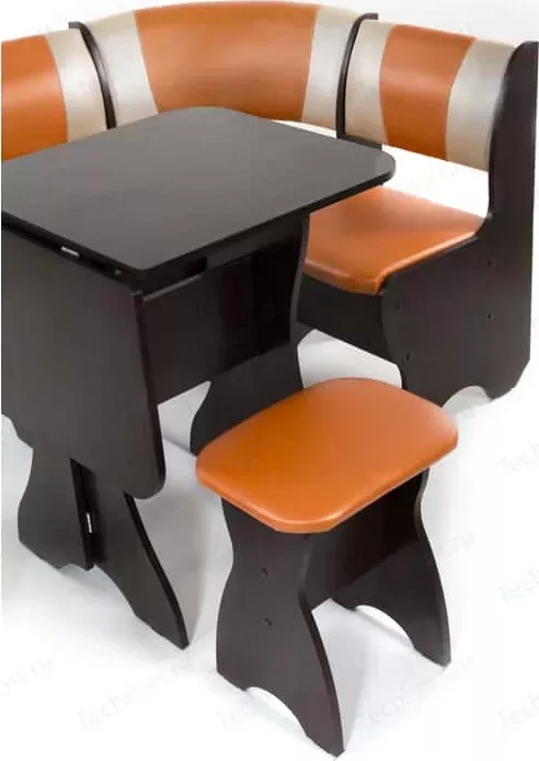 Фото №2 Набор мебели для кухни Бител Тюльпан мини - комби (венге, с-120 + с-101, венге)