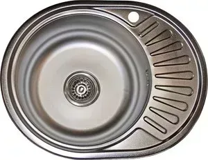 Мойка кухонная PEGAS 57х45 0,6 правая, матовая (5745W R мт)