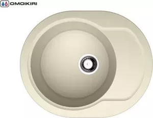 Мойка кухонная OMOIKIRI Manmaru 62-BE, 620х500, ваниль (4993349)