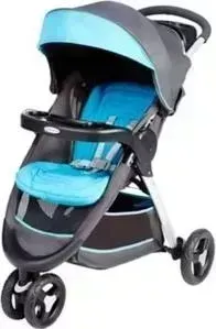Коляска GRACO 2 в 1 Fastaction Fold серый/голубой
