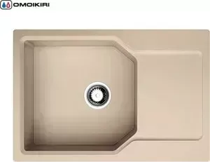 Мойка кухонная OMOIKIRI Yonaka 78-LB-MA, 780х510, марципан (4993336)