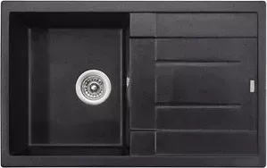 Мойка кухонная KAISER Granit 78x50x19 черный мрамор Black Pearl (KGM-7850-BP)