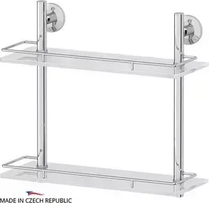 Полка FBS 2-х ярусная 40 см Standard хром (STA 063) 40 STANDARD