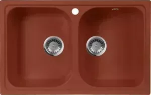 Мойка кухонная AquaGranitEx M-15 785х495 красный марс (M-15 (334))