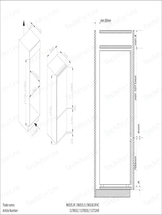 Холодильник HANSA BK318.3FVC