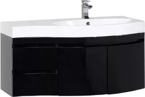 Тумба под раковину AQUANET Опера 115 R черный (2 дверцы 2 ящика) (169655) R (2 2