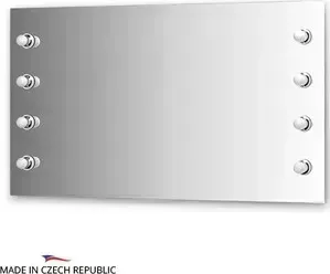 Зеркало Ellux Rondo 130х75 см, с 8-ю светильниками 320 W (RON-A8 9010)