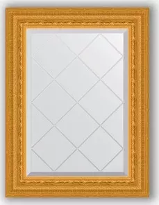 Зеркало Evoform с гравировкой Exclusive-G 55x72 см, в багетной раме - сусальное золото 80 мм (BY 4009) с EXCLUSIVE-G 55X72 в - 80