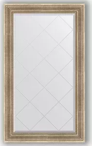 Зеркало Evoform с гравировкой Exclusive-G 77x132 см, в багетной раме - серебряный акведук 93 мм (BY 4239) с EXCLUSIVE-G 77X132 в - 93