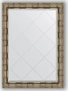 Зеркало Evoform с гравировкой Exclusive-G 73x101 см, в багетной раме - серебряный бамбук 73 мм (BY 4179) с EXCLUSIVE-G 73X101 в - 73