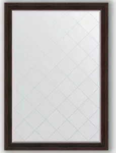 Зеркало Evoform с гравировкой Exclusive-G 134x189 см, в багетной раме - темный прованс 99 мм (BY 4506) с EXCLUSIVE-G 134X189 в - 99