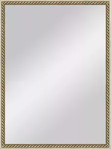 Зеркало Evoform в багетной раме Definite 58x78 см, витая латунь 26 мм (BY 0651) в DEFINITE 58X78 26