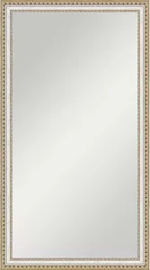 Зеркало Evoform в багетной раме Definite 75x135 см, золотые бусы на серебре 60 мм (BY 1102) в DEFINITE 75X135 60