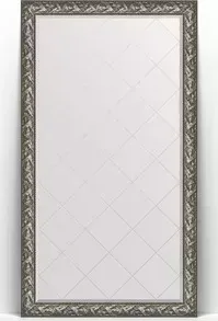 Зеркало Evoform Exclusive-G Floor 114x203 см, в багетной раме - византия серебро 99 мм (BY 6365)
