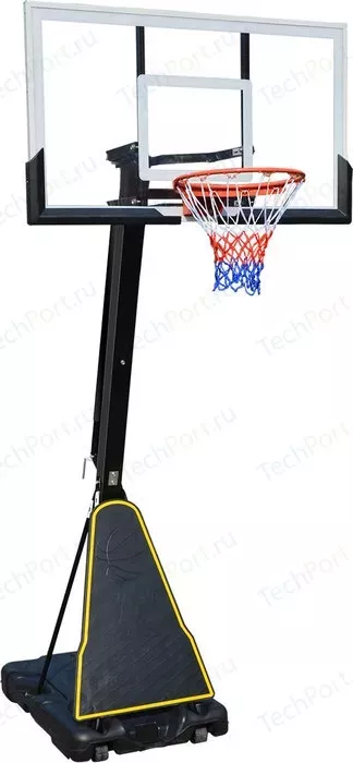 Фото №2 Баскетбольная мобильная стойка DFC STAND54G 136x80 см (стекло)