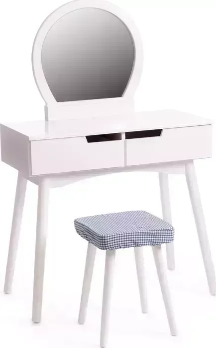 Столик туалетный TetChair с зеркалом и табуретом Secret De Maison Fabron (mod. TT-DT033)