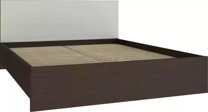 Кровать COMPASS Анастасия АН-20К (с ламелью и опорами) венге луизиана/мисандея стоун 200x160