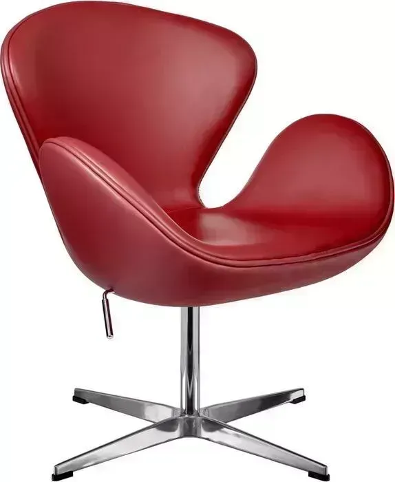 Кресло Bradex Swan Chair красный, натуральная кожа (FR 0809)