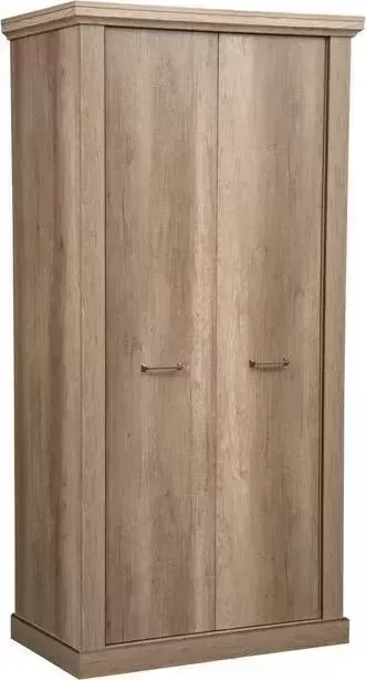 Шкаф для одежды ОЛМЕКО 39.16 Антика дуб каньон /белый/профиль: Masa Decor дуб каньон/профиль: Kroning дуб каньон патина JST