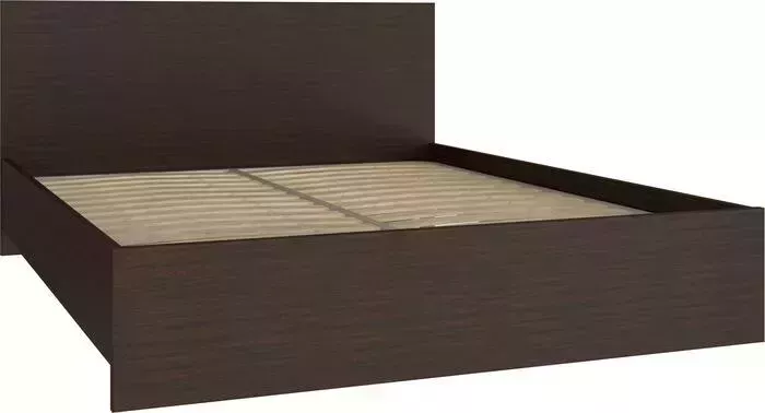 Кровать COMPASS Анастасия АН-20К (с ламелью и опорами) венге луизиана 200x160 без накладки МДФ