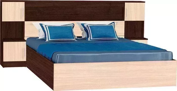 Кровать LUX DORF КРЗ14 венге/дуб млечный