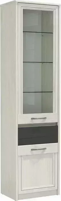 Пенал Олимп 45.06 Лиана ясень анкор светлый/ Masa Decor ясень анкор светлый/ПВХ ясень графит/профиль: Kroning ясень анкор светлый патина