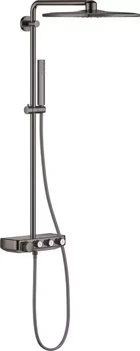 Душевая система Grohe Euphoria Smartcontrol Cube Duo с термостатом, темный графит глянцевый (26508A00)