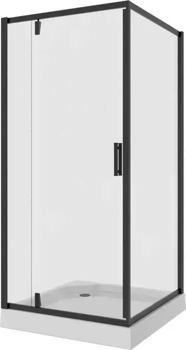 Душевой уголок NIAGARA Nova 90x90 с поддоном, прозрачный, черный (NG-6801-08 BLACK, 90901Q)
