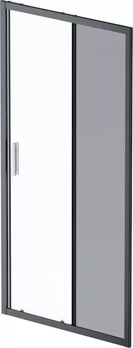 Душевая дверь Am.Pm Gem 100х195 прозрачная/тонированная, черная матовая (W90G-100-1-195BG)