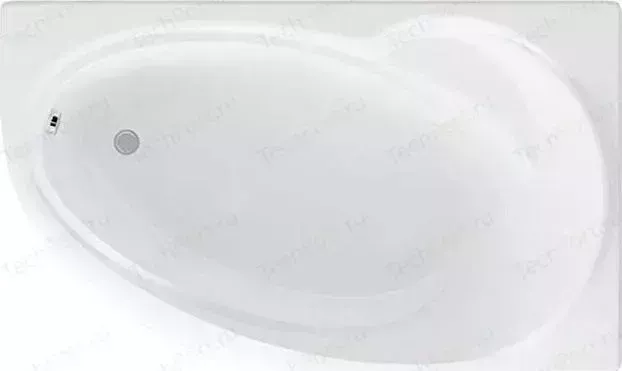 Акриловая ванна AQUATEK Бетта 160x95 правая, фронтальная панель, каркас, слив-перелив (BET160-0000028)
