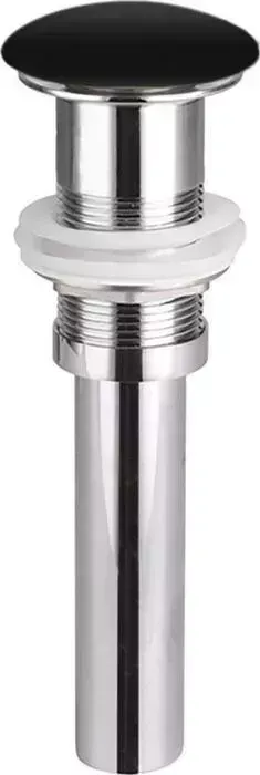 Донный клапан Ceramica Nova Click-clack с керамической накладкой, черный матовый (CN2000MB)