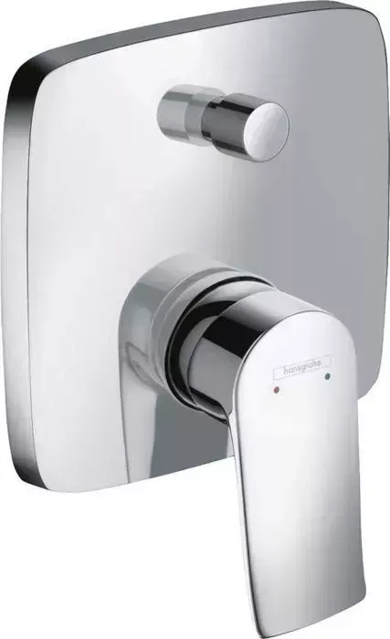 Смеситель для ванны Hansgrohe Metris с механизмом, хром (31454000, 1800180)