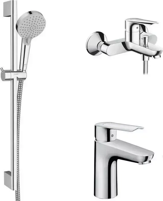 Комплект смесителей Hansgrohe Logis E с душевым гарнитуром (71403000, 71161000, 26275000)