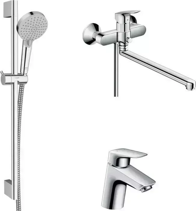 Комплект смесителей Hansgrohe Logis универсальный (71402000, 71077000, 26275000)